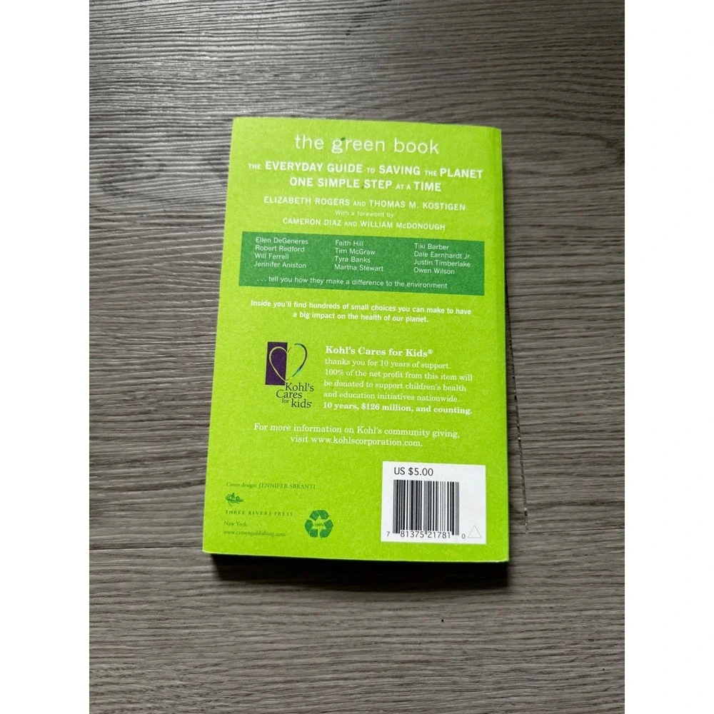 The Green Book Everyday Guide Saving the Planet Elizabeth Rogers Thomas Kostigen